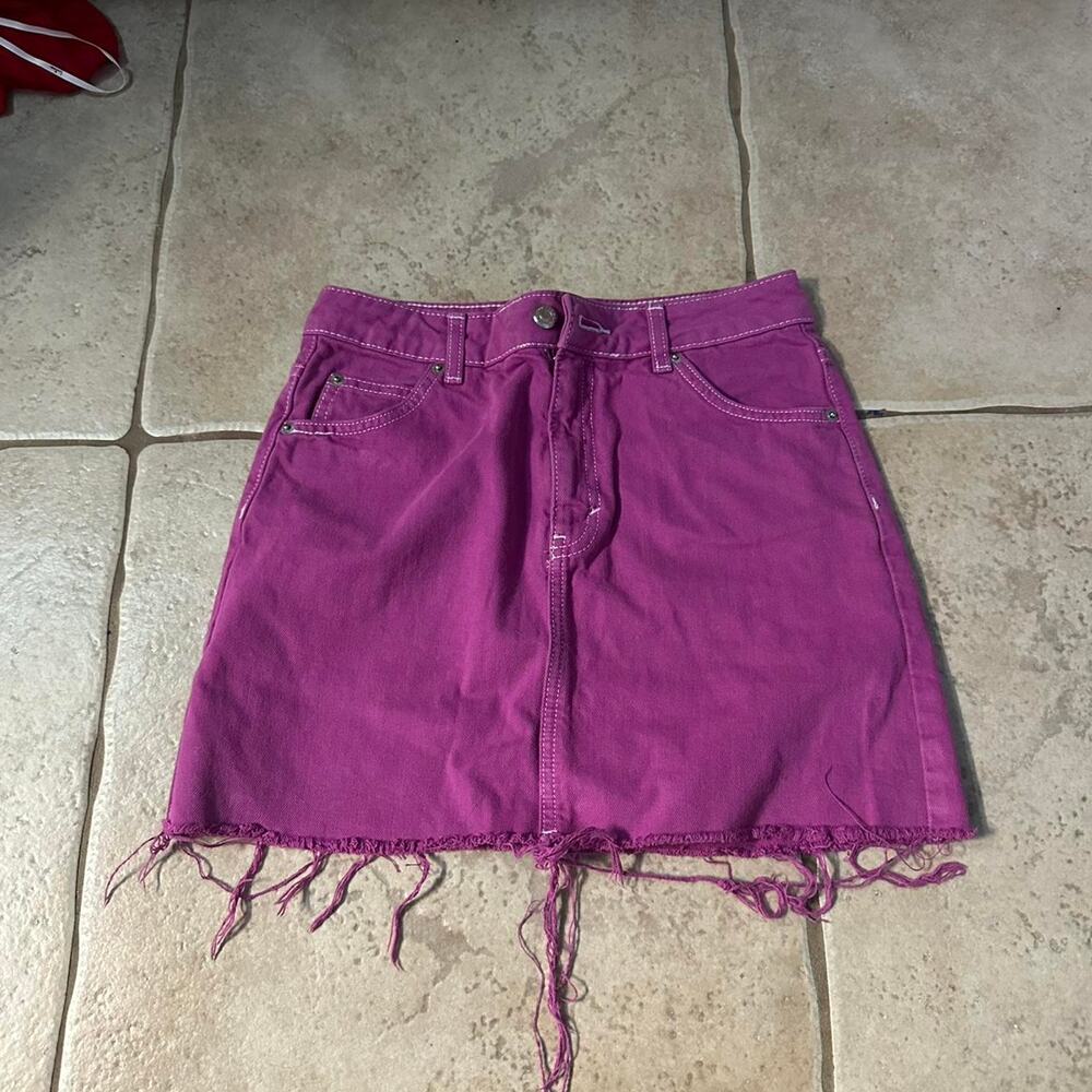 Top shop denim skirt